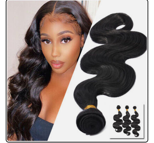 12A Body Wave Hair Bundles with 5x5 HD Closure (16”, 18”, 20”)
